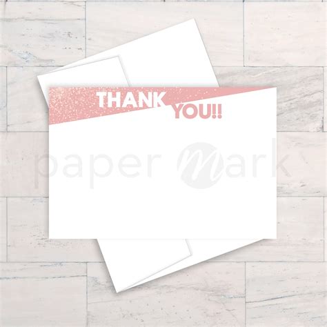 Glitter, Thank You Card, Thank You Note, Gold Flitter, Printable ...