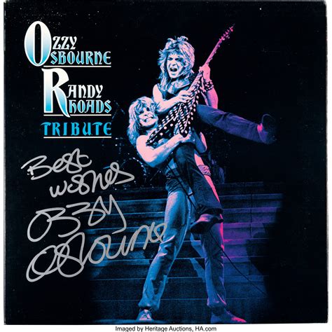 Ozzy Osbourne Signed Tribute Album (1987).... Music Memorabilia | Lot #89631 | Heritage Auctions