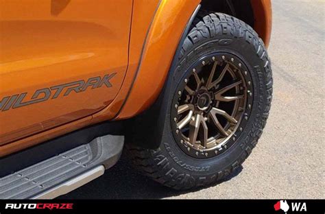 FUEL REBEL 18X9 6X114.3 MATTE BRONZE BLACK LIP wheel & tyre package ...