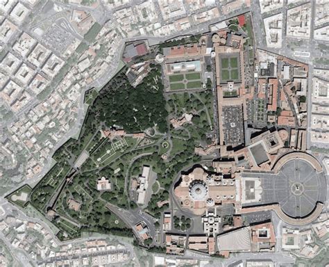 Satellite Map of Vatican City | Wondering Maps