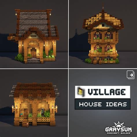 Graysun | Minecraft Builds on Instagram: "Minecraft - Village Houses ->Collaboration with @rale ...