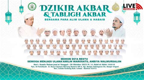 🔴[LIVE STREAMING] DZIKIR AKBAR DAN TABLIGH AKBAR | PPS.AL-FUTUHIYAH ...