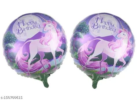 AMFIN® (Pack of 2) Happy Birthday Foil Balloons Happy Birthday Balloons for Decorations Birthday ...