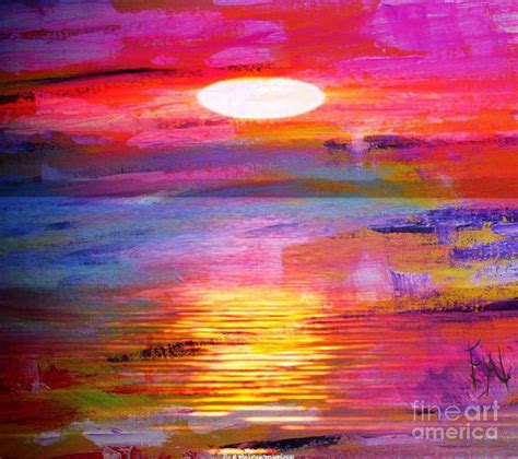 Abstract Sunset Painting by PainterArtist FIN - Fine Art America