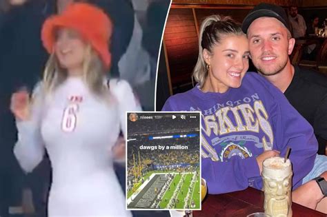 Jake Browning's girlfriend Stephanie Niles attends CFP championship