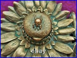Encrier ancien tournesol bronze art nouveau Antique art nouveau bronze sunflower | Ancien art ...
