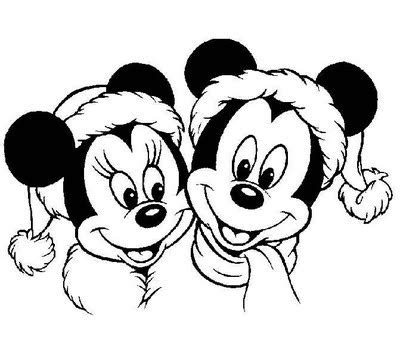 Disney Coloring Page: Mickey Mouse Christmas Coloring Pages