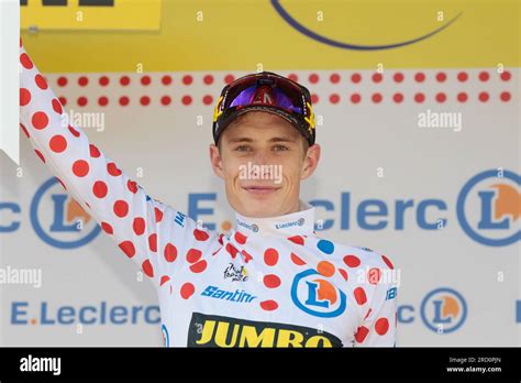 Jonas Vingegaard Denmark Jumbo-Visma has the yellow jersey of race ...