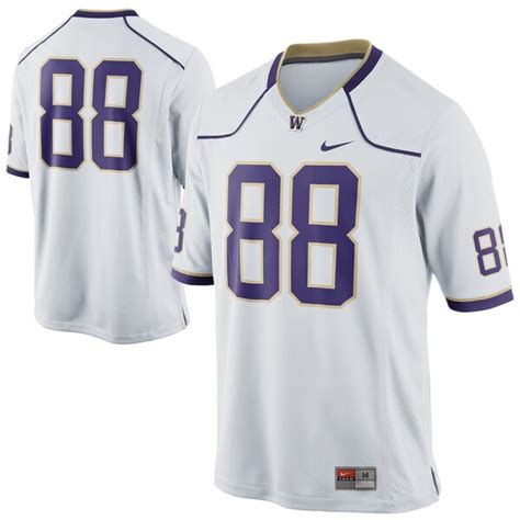 Nike Washington Huskies #88 Game Football Jersey - White | University ...