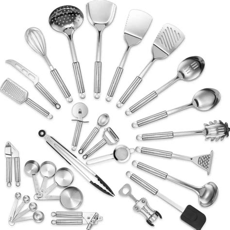 Premium Best Selling Stainless Steel 29 Piece Kitchen Utensils Set Kitchen Tools Accessories ...