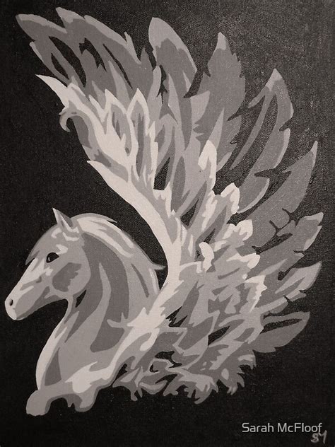 Pegasus Painting & Mixed Media: Greeting Cards | Redbubble