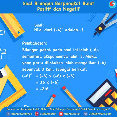 Contoh Soal Pangkat Bulat Negatif - Riset