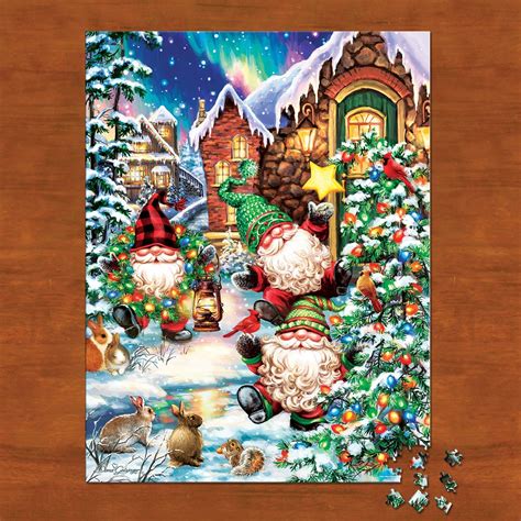 Christmas Gnome Village 500-Piece Jigsaw Puzzle | Collections Etc.