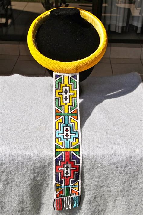 African Ndebele Beaded Necklace NECK RING Yellow - Etsy