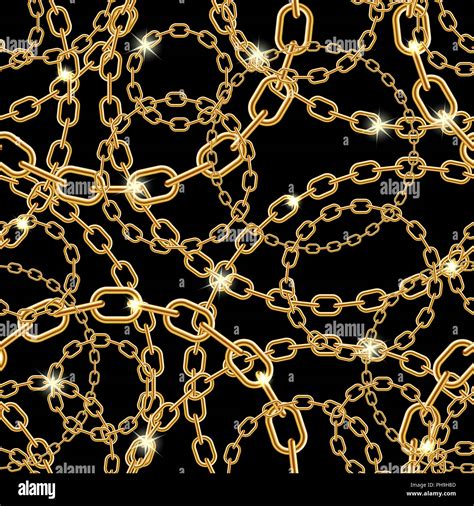 Gold chain black background hi-res stock photography and images - Alamy