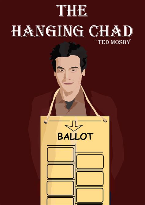 Ted Mosby~ The Hanging Chad #HIMYM by mexicoknight on DeviantArt