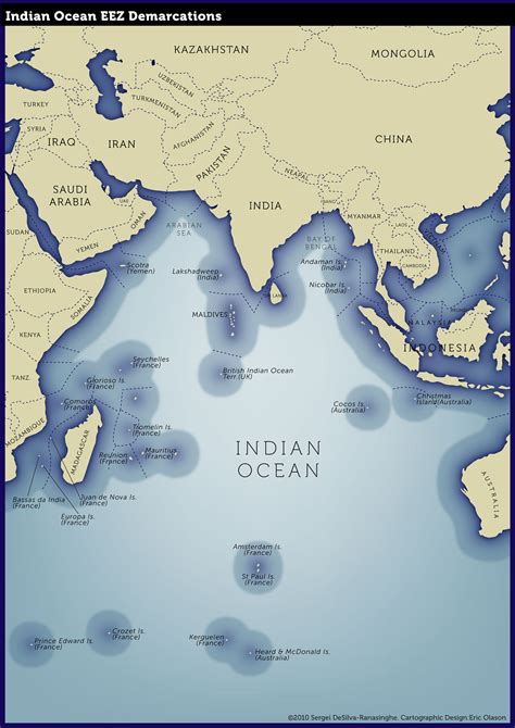 Indian Ocean Exclusive Economic Zones (1 map) :: Behance