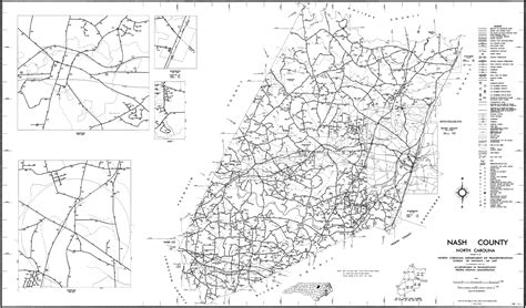 2000 Road Map of Nash County, North Carolina