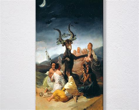 Francisco Goya: Witches Sabbath Canvas Wall Art Print - Etsy