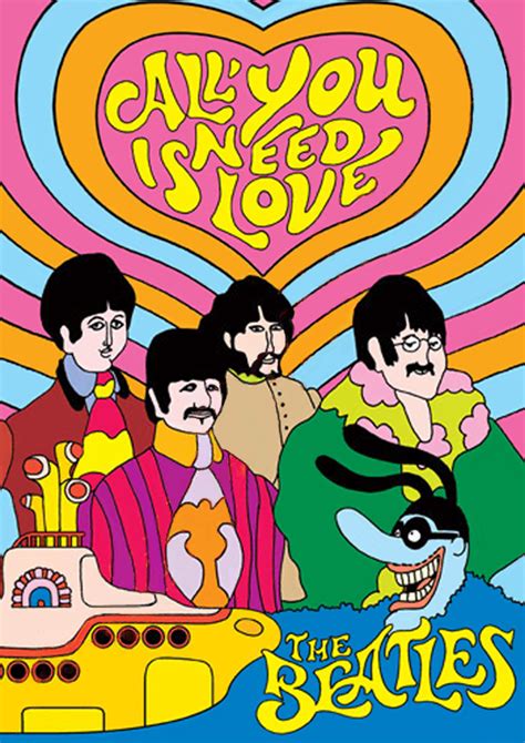 All you need is love - Yellow Submarine - Beatles by Darkplume on DeviantArt