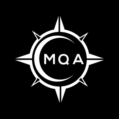 MQA abstract monogram shield logo design on black background. MQA ...