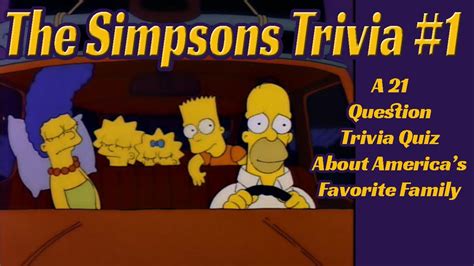 THE SIMPSONS trivia quiz #1- 21 Questions about the Characters and ...