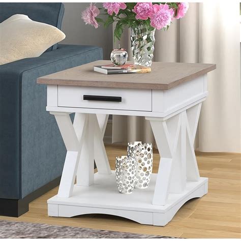 Parker House Americana Modern Farmhouse Style 1-Drawer End Table | Johnny Janosik | End Tables