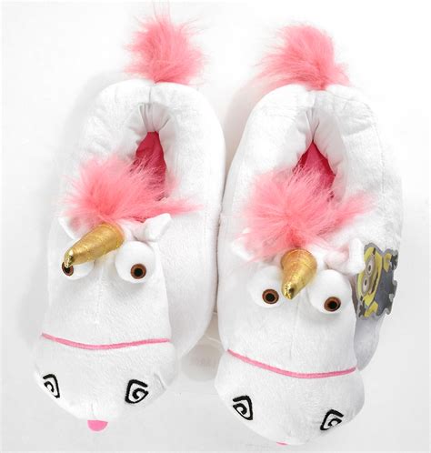 Despicable ME Universal Studios Parks Fluffy Unicorn Plush Slippers ...