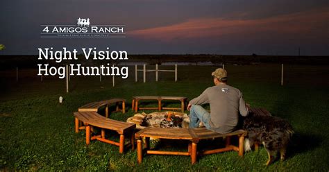 Night Vision Hog Hunting Texas | 4 Amigos Ranch