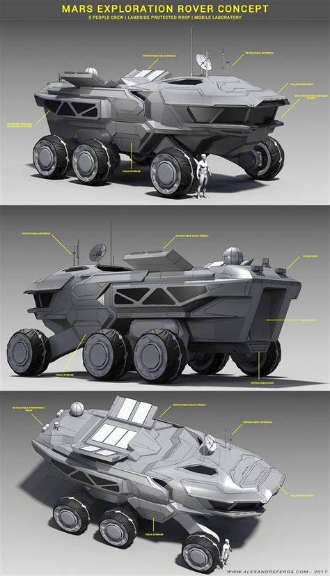 Mars Rover concept, Alexandre Ferra on ArtStation at https://www ...