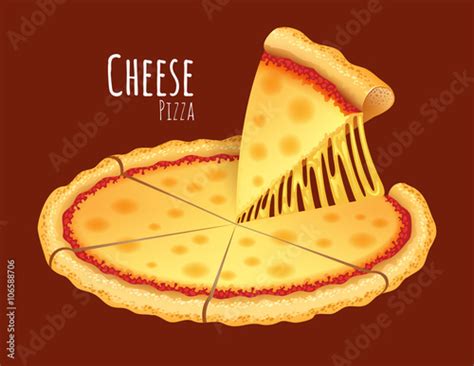 "A vector illustration of a cooked Cheese Pizza" Stockfotos und ...