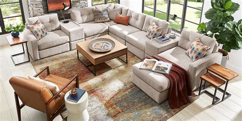 ModularOne Beige 8 Pc Sectional - Rooms To Go