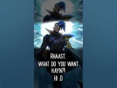 Best Odyssey Kayn Quotes | League of Legends - YouTube