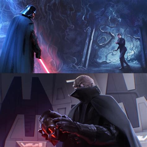 Darth Vader & Luke Skywalker Artist: #RamonCruzTorres #DarthVader & #LukeSkywalker | Dark side ...