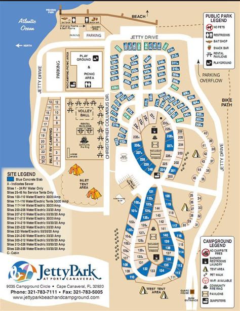 Jetty Park Campground Map – Map Of The Usa With State Names