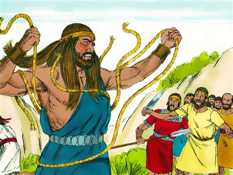 Samson attacks the Philistines