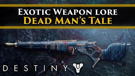 Destiny 2 Lore - Exotic Weapon Lore: Dead Man's Tale! (The Mystery of the Glykon, Calus ...