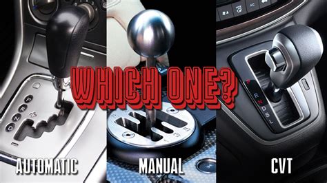 Manual Transmission VS Automatic VS CVT - YouTube