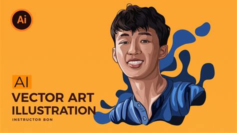 Vẽ hình chân dung bằng illustrator (vector Art Tutorial) | BonART - YouTube