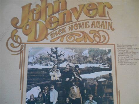 John Denver Back Home Again vinyl record