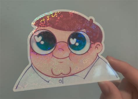 Cursed Kawaii Peter Griffin Family Guy Holographic Man Peeker - Etsy Israel