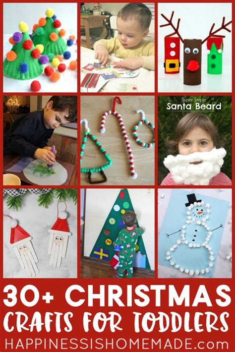 30+ Easy Christmas Crafts for Kids of All Ages - Happiness is Homemade