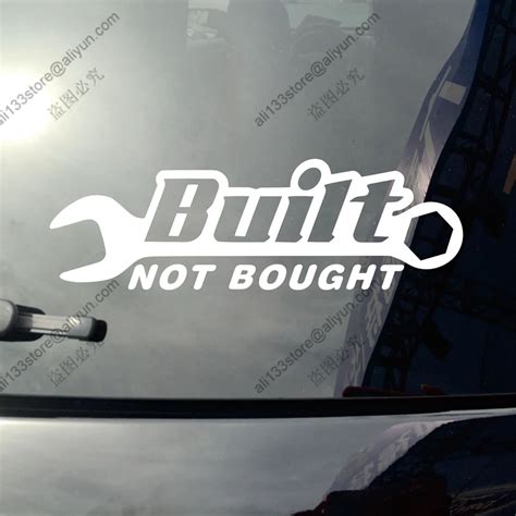 Built Not Bought JDM Drifted Race Funny Car Truck Vinyl Decal Bumper ...