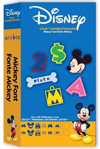 Disney Mickey Font Cricut Cartridge