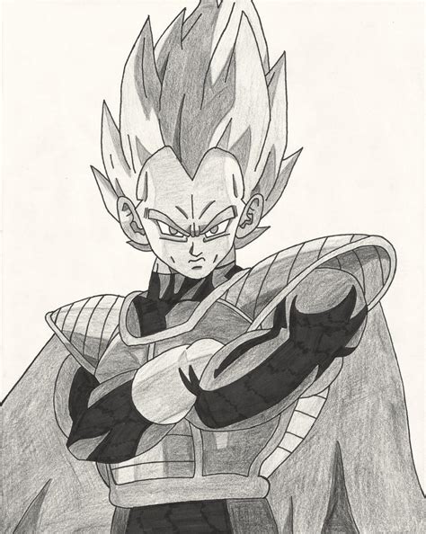 Fanart: Lord Vegeta (pencil) by bringerofdeathDBZ on DeviantArt