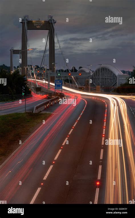 Tamar Bridge Stock Photo - Alamy