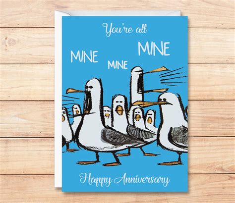 Finding Nemo Mine Mine Mine Anniversary Card Finding Nemo - Etsy