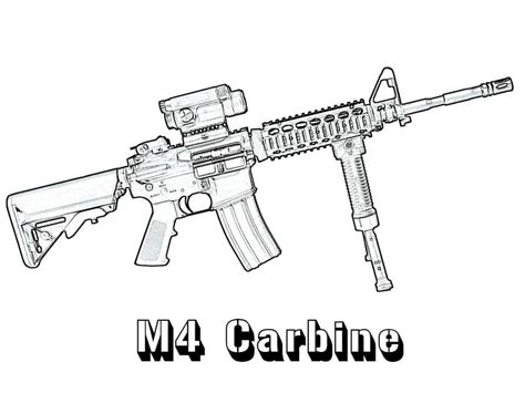 Minigun Coloring Pages Coloring Pages