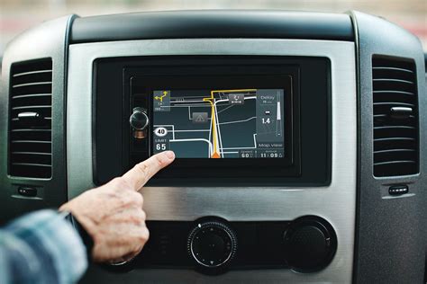 Car stereo screen mockup psd with GPS navigation | premium image by ...