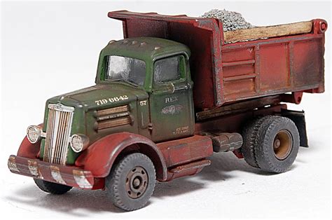 1/87 scale weathered White WC-22 dump truck | Miniature cars, Hot ...